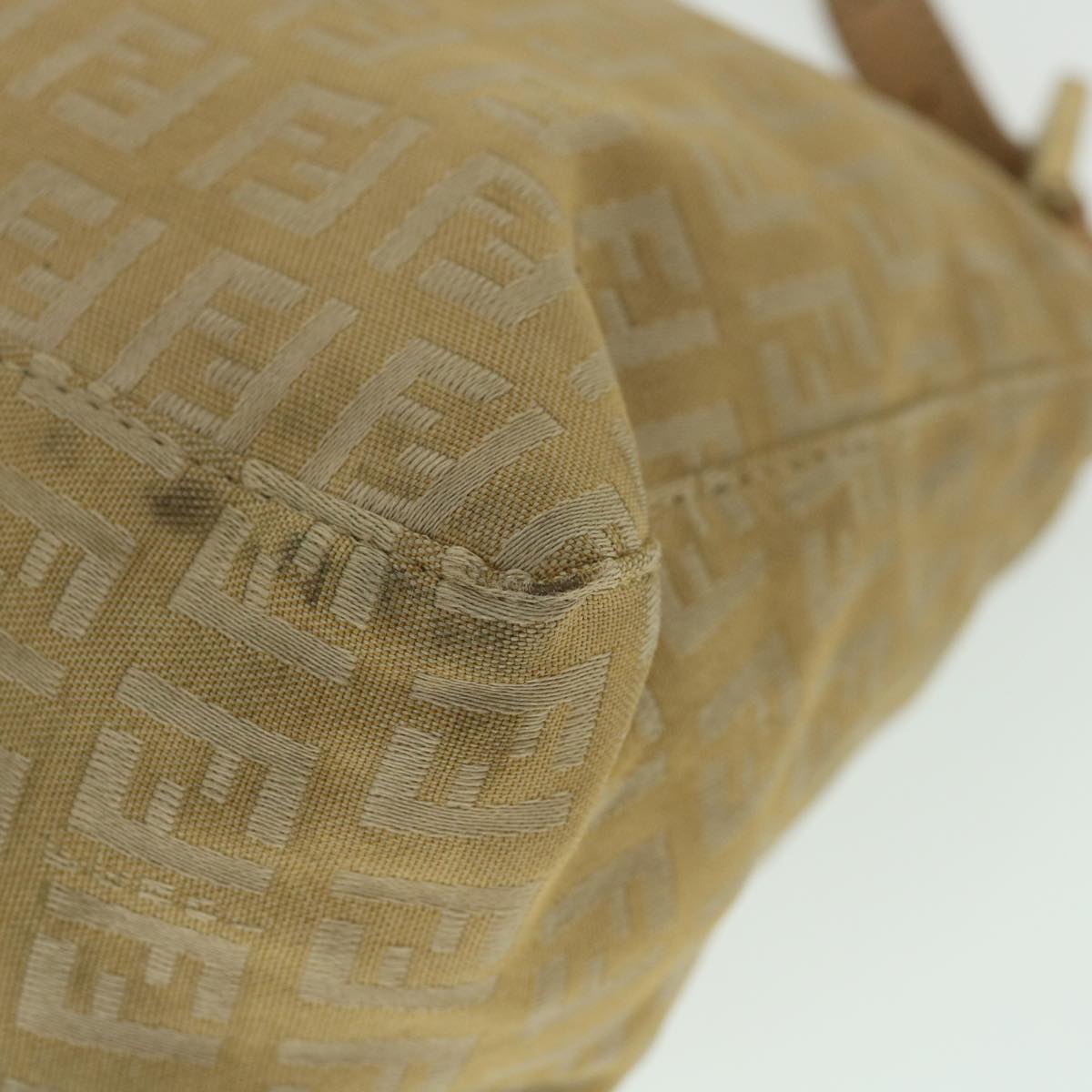 FENDI Zucchino Canvas Pouch Beige fm2756