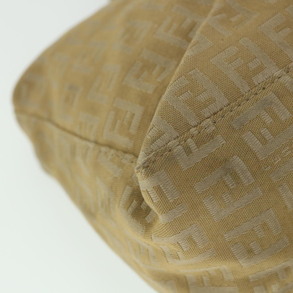 FENDI Zucchino Canvas Pouch Beige fm2756