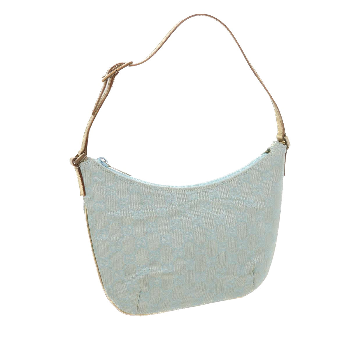 GUCCI GG Canvas Accessory Pouch Turquoise Blue 005 0813 fm2785