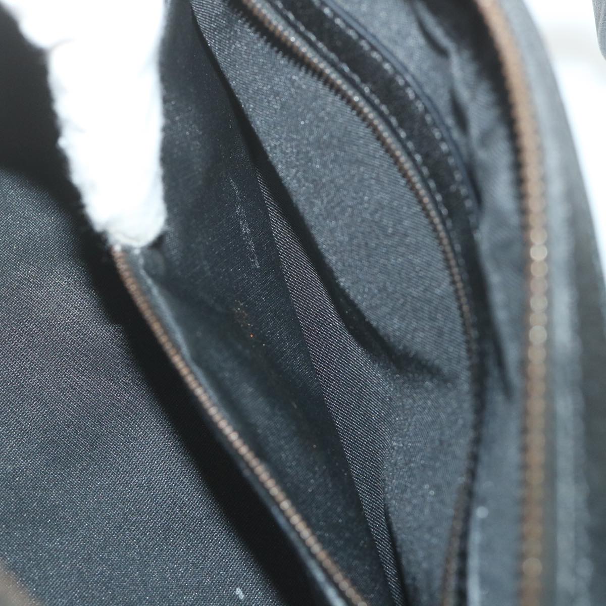 FENDI Zucchino Canvas Hand Bag Black fm2914