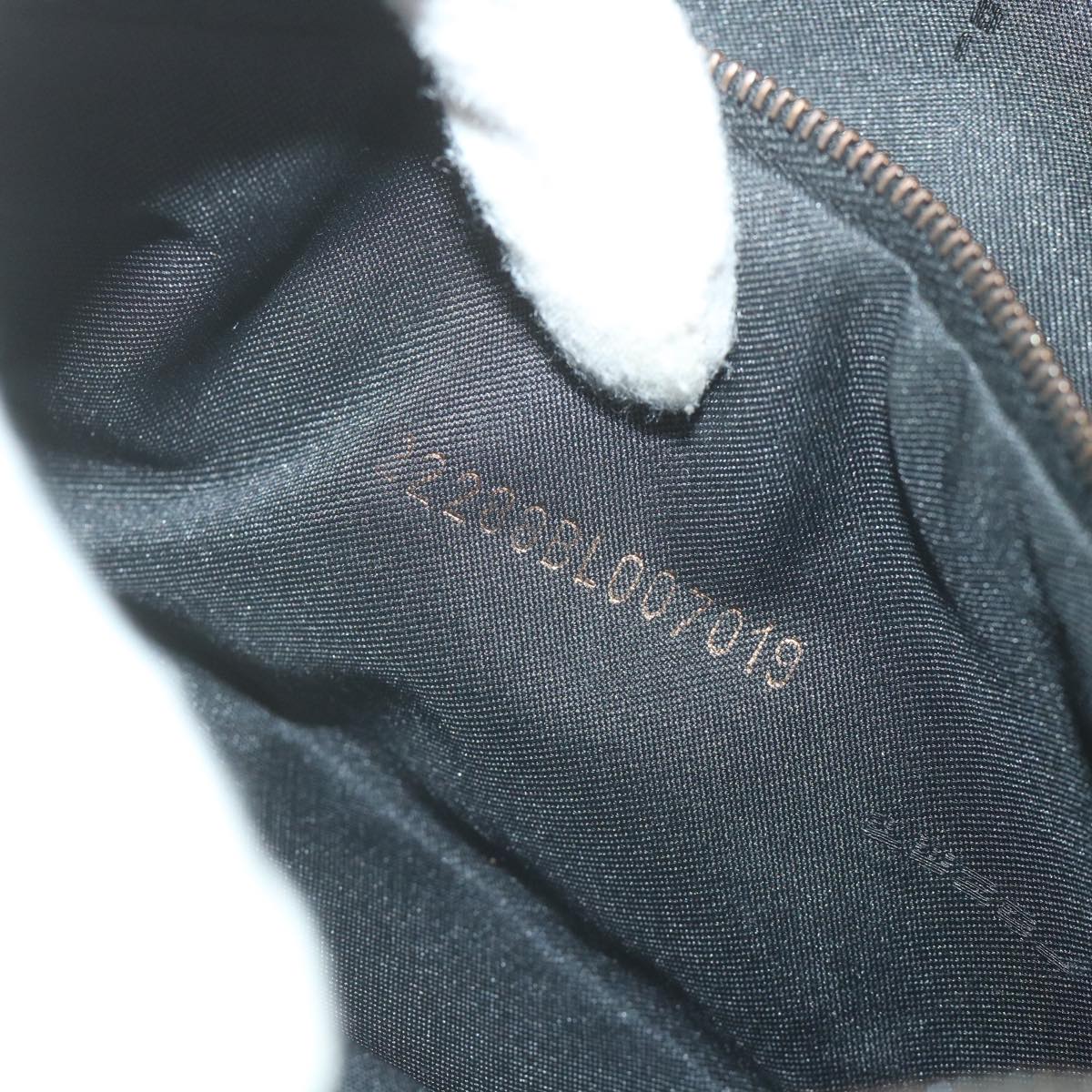FENDI Zucchino Canvas Hand Bag Black fm2914