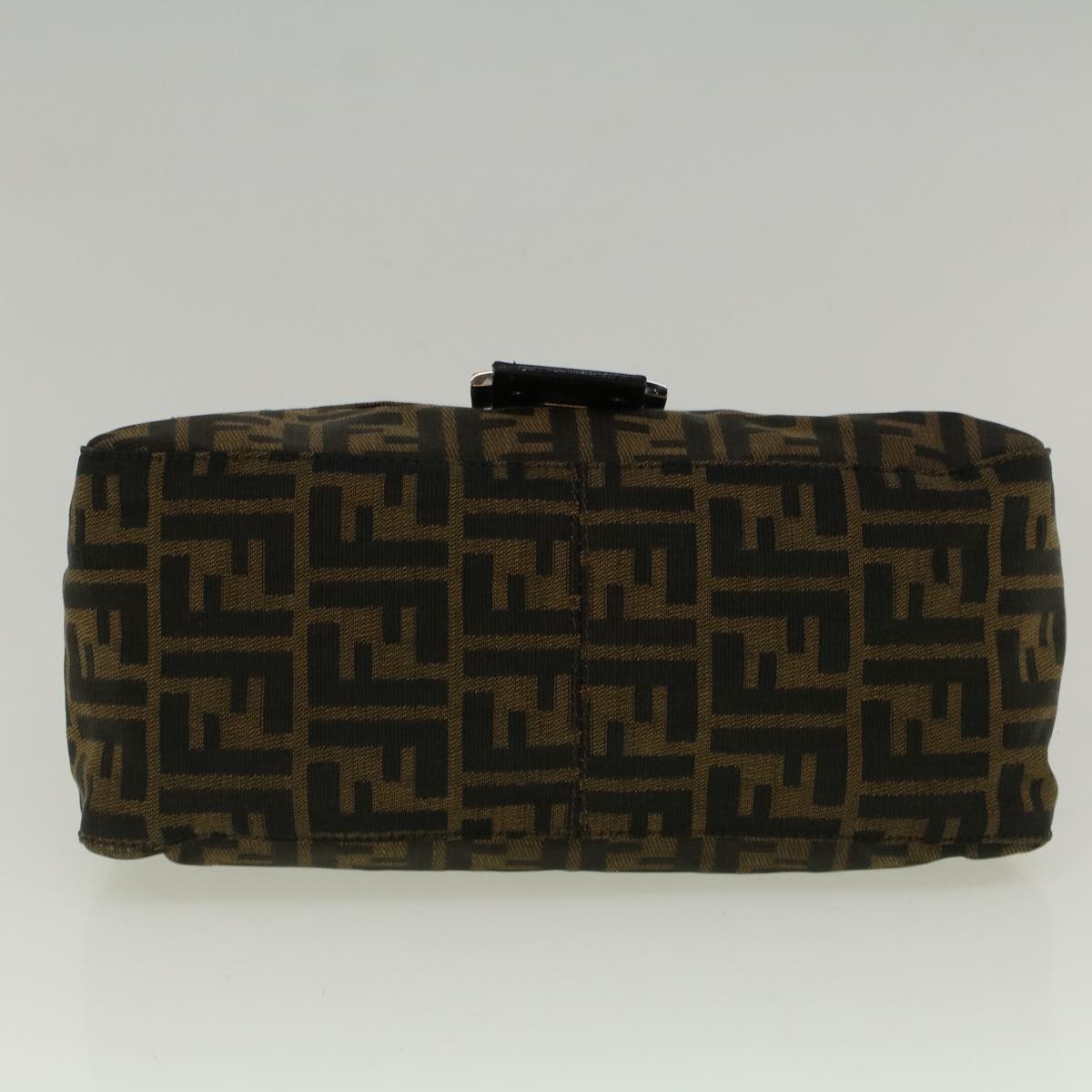 FENDI Zucca Canvas Mamma Baguette Shoulder Bag Brown fm2915