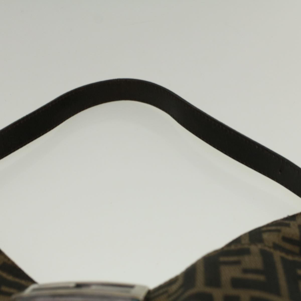 FENDI Zucca Canvas Mamma Baguette Hand Bag Brown fm2916