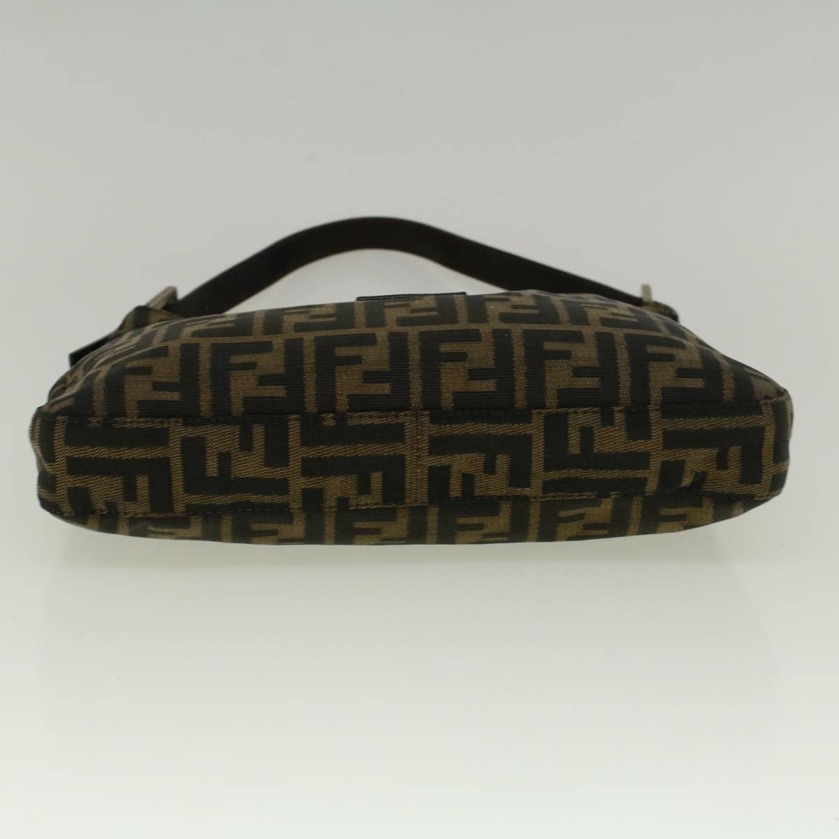 FENDI Zucca Canvas Mamma Baguette Hand Bag Brown fm2916