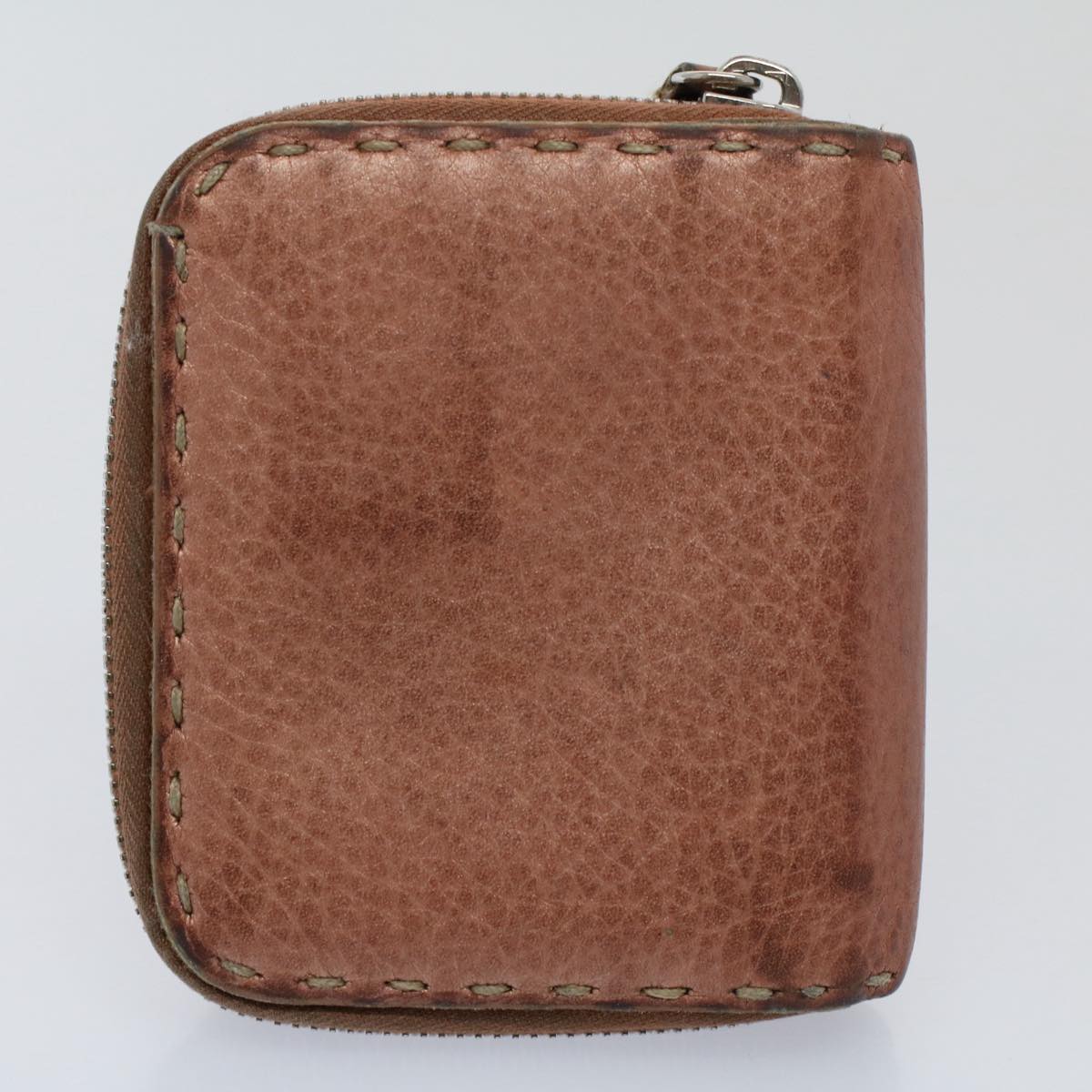 FENDI Zucchino Pequin Canvas Wallet Nylon 9Set Beige Black fm2985