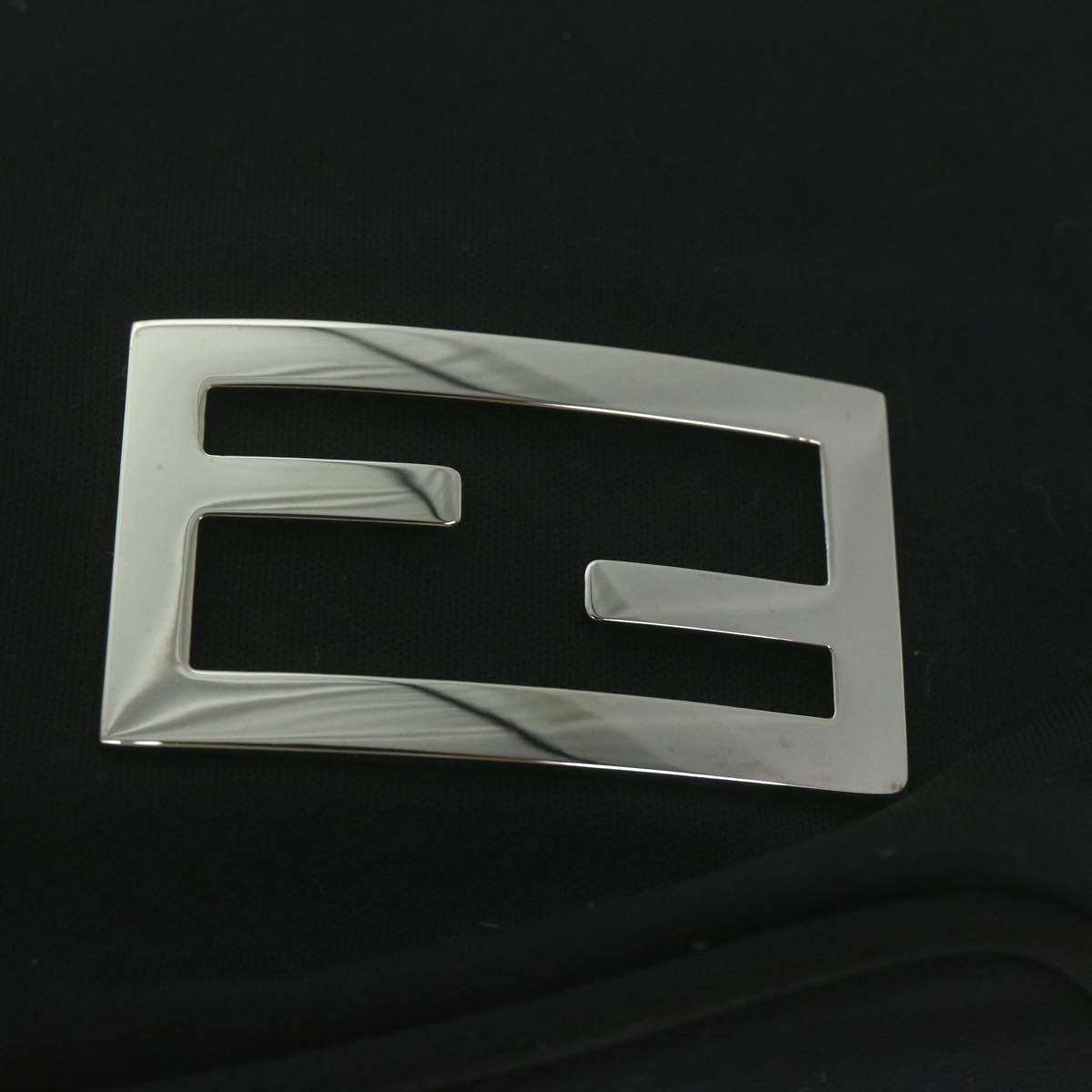 FENDI Shoulder Bag Nylon Black fm3013