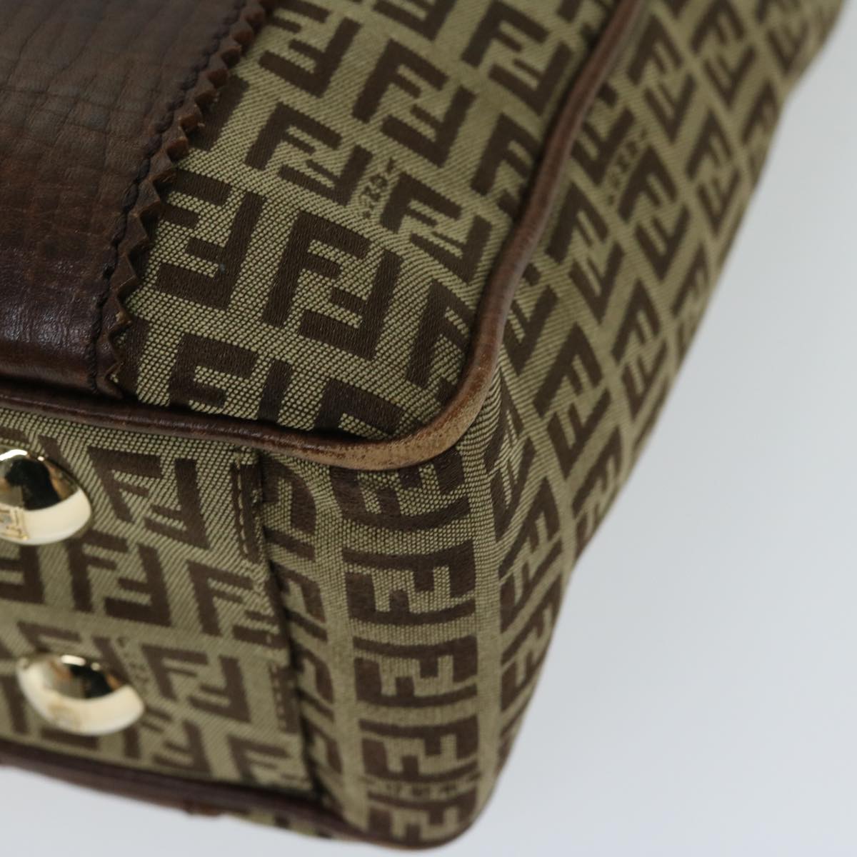 FENDI Zucchino Canvas Tote Bag Beige fm3244