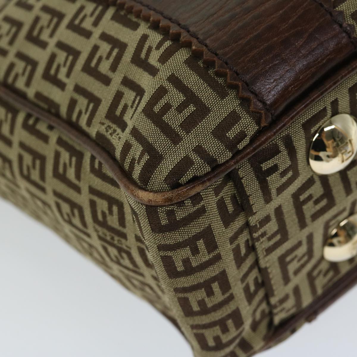FENDI Zucchino Canvas Tote Bag Beige fm3244