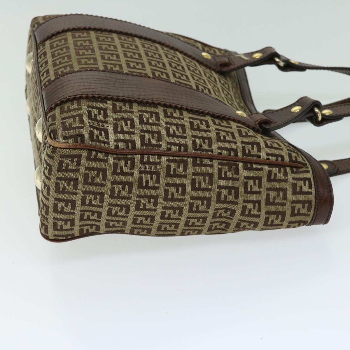 FENDI Zucchino Canvas Tote Bag Beige fm3244