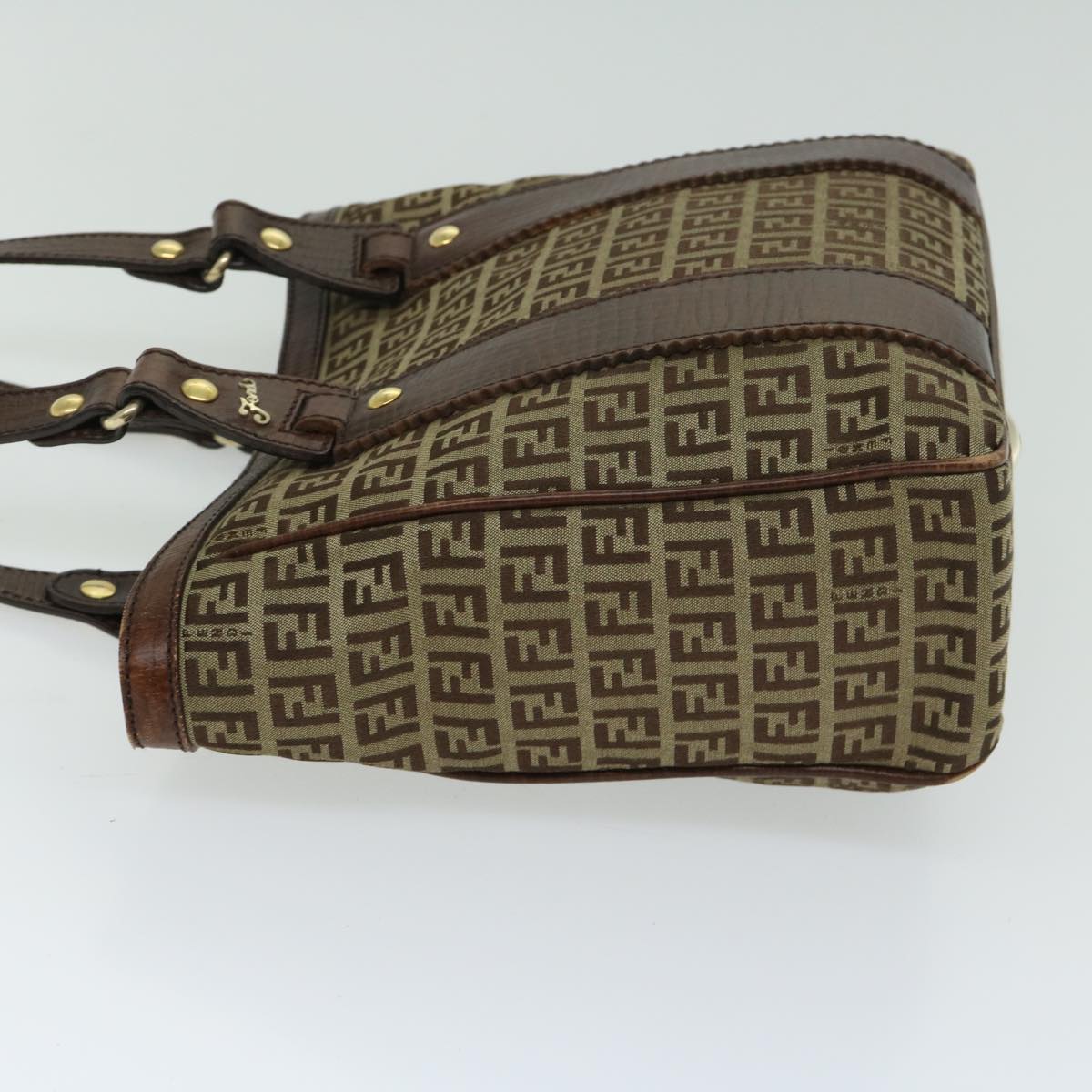 FENDI Zucchino Canvas Tote Bag Beige fm3244