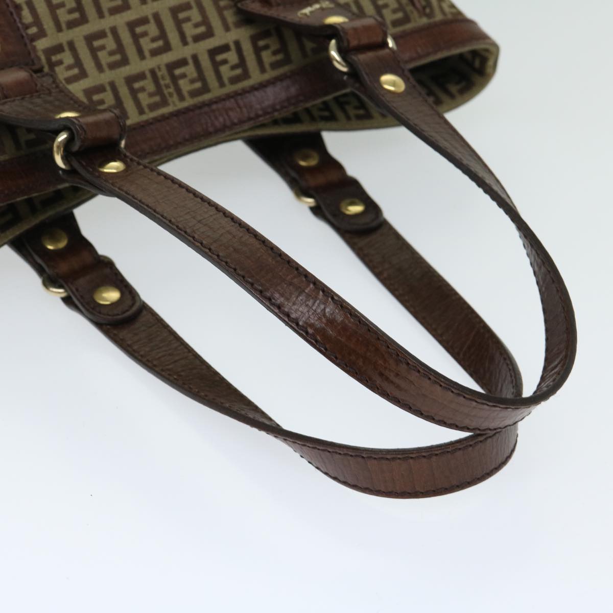 FENDI Zucchino Canvas Tote Bag Beige fm3244