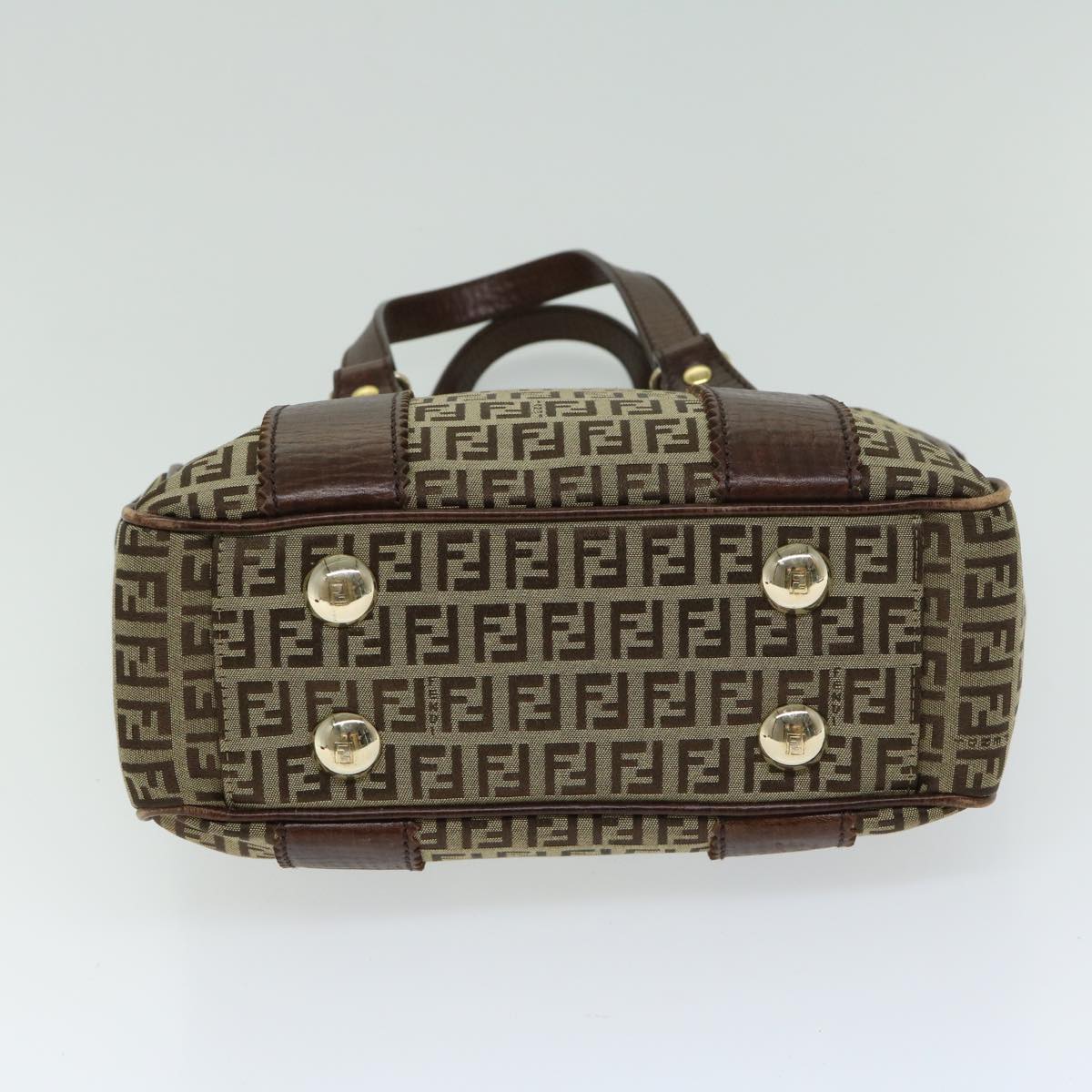 FENDI Zucchino Canvas Tote Bag Beige fm3244