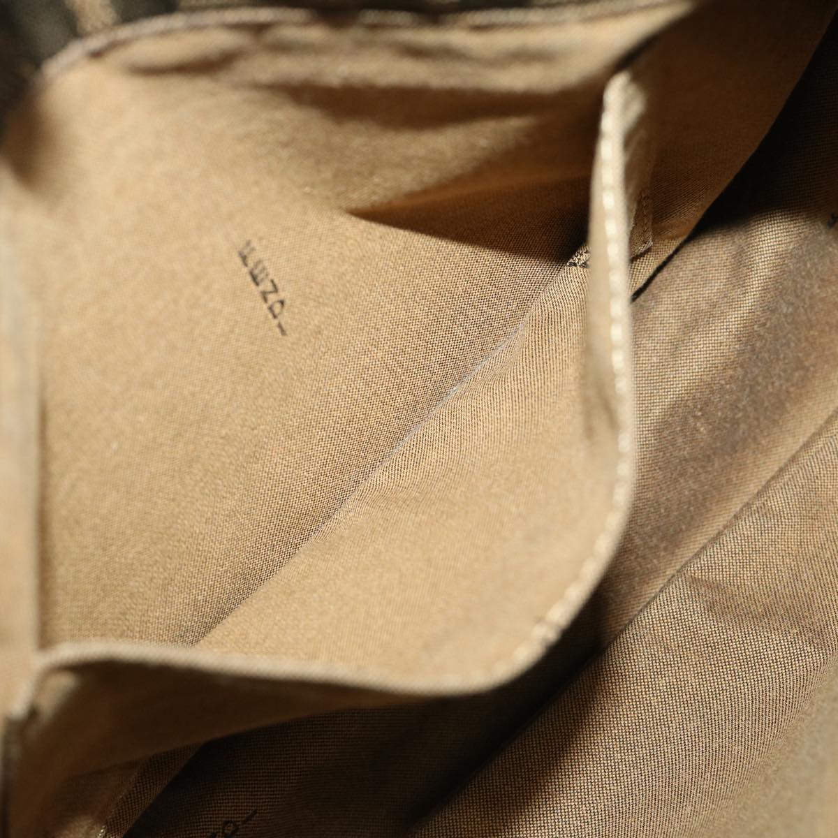 FENDI Zucca Canvas Shoulder Bag Black Brown fm3246