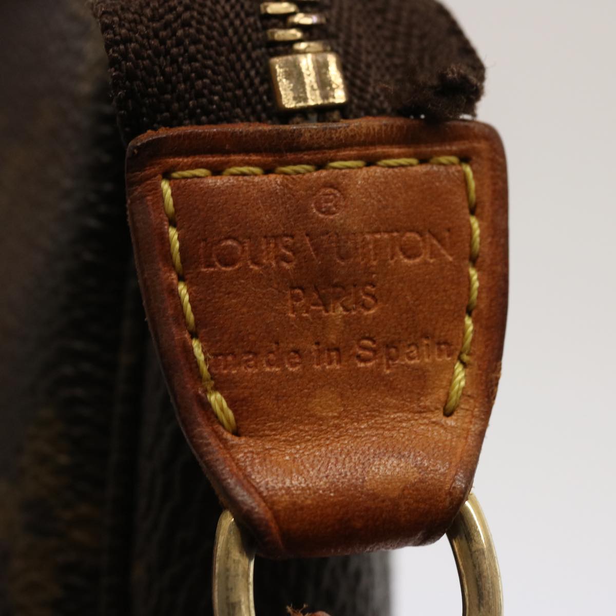 LOUIS VUITTON Monogram Pochette Accessoires Pouch M51980 LV fm3315