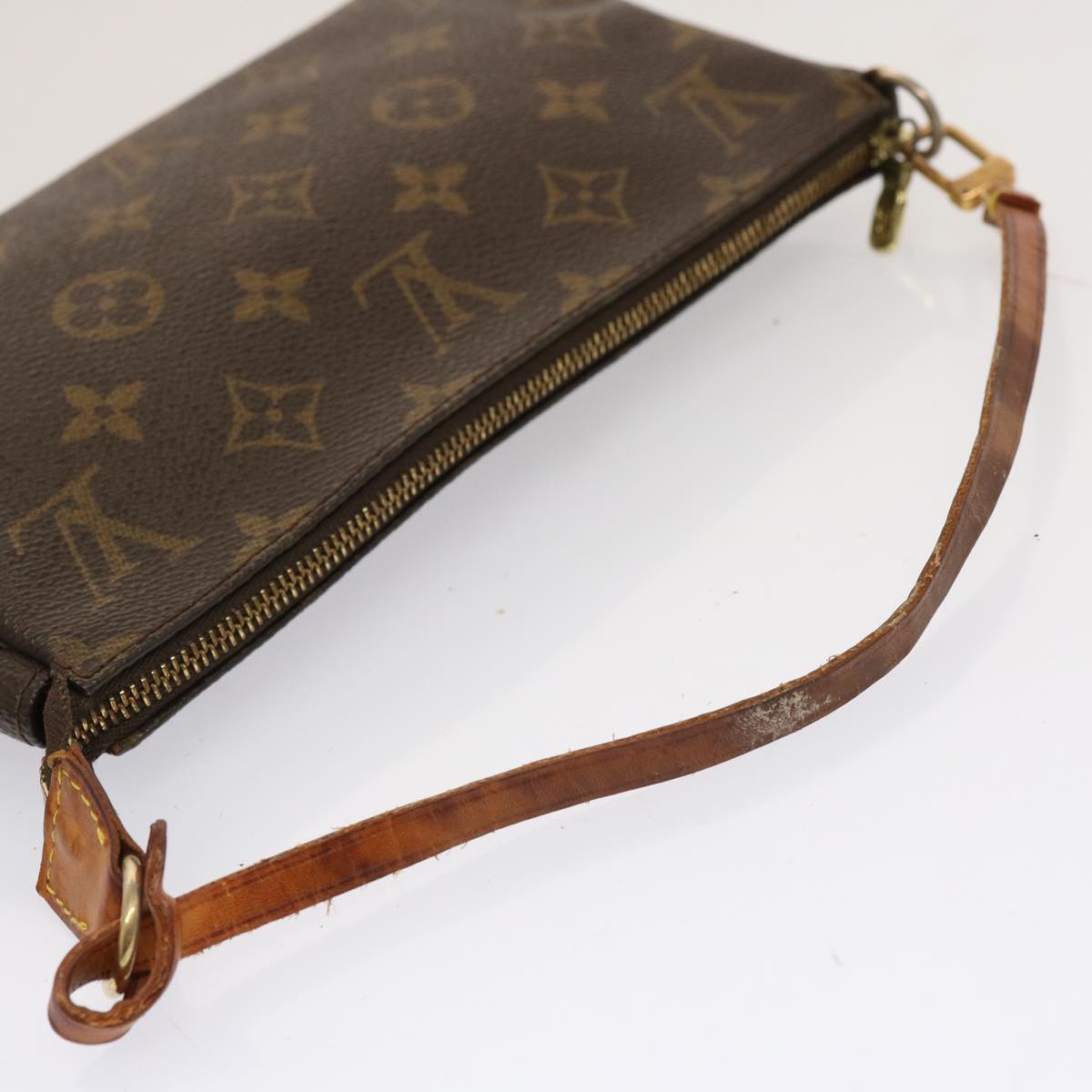 LOUIS VUITTON Monogram Pochette Accessoires Pouch M51980 LV fm3315