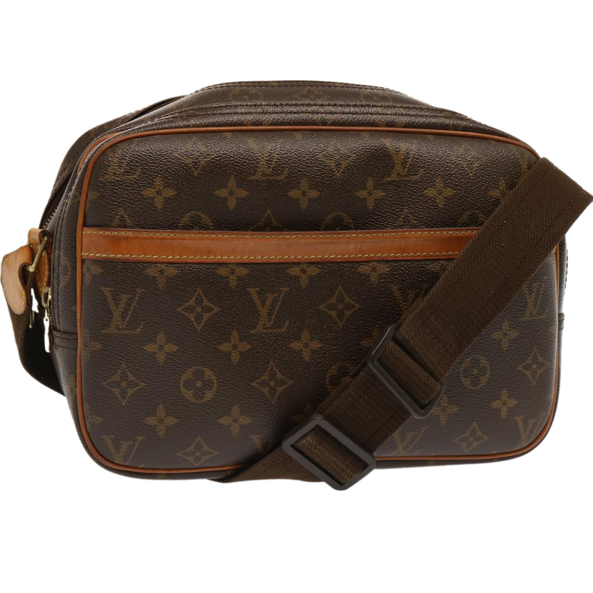 LOUIS VUITTON Monogram Reporter PM Shoulder Bag M45254 LV fm3324