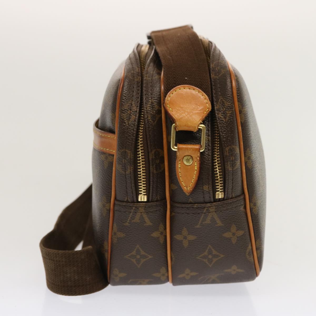 LOUIS VUITTON Monogram Reporter PM Shoulder Bag M45254 LV fm3324