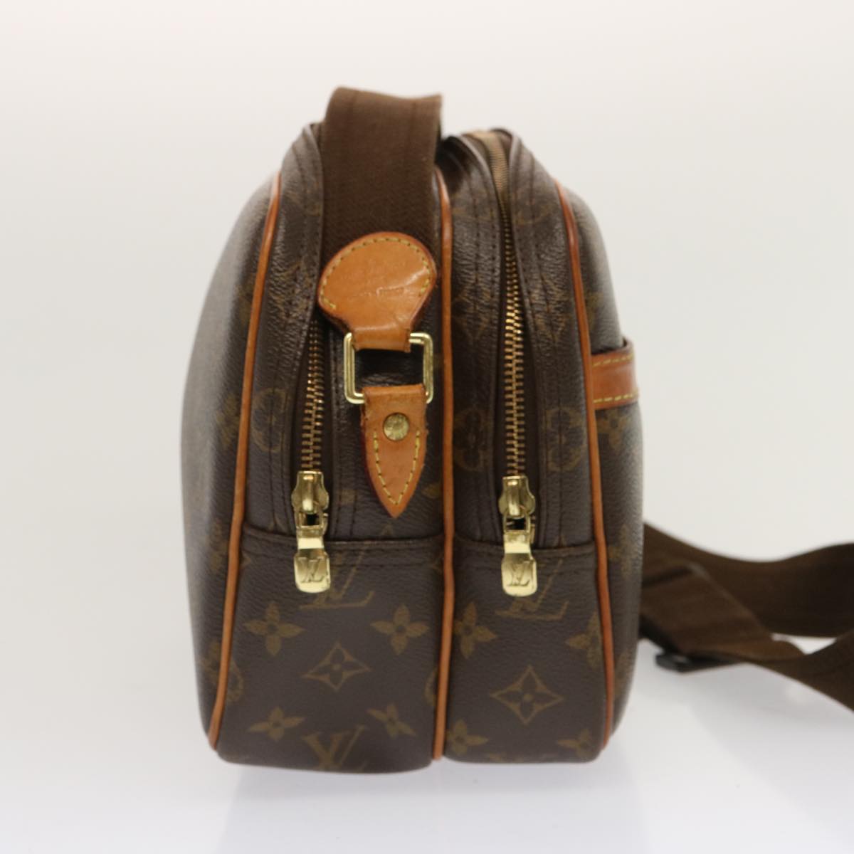 LOUIS VUITTON Monogram Reporter PM Shoulder Bag M45254 LV fm3324