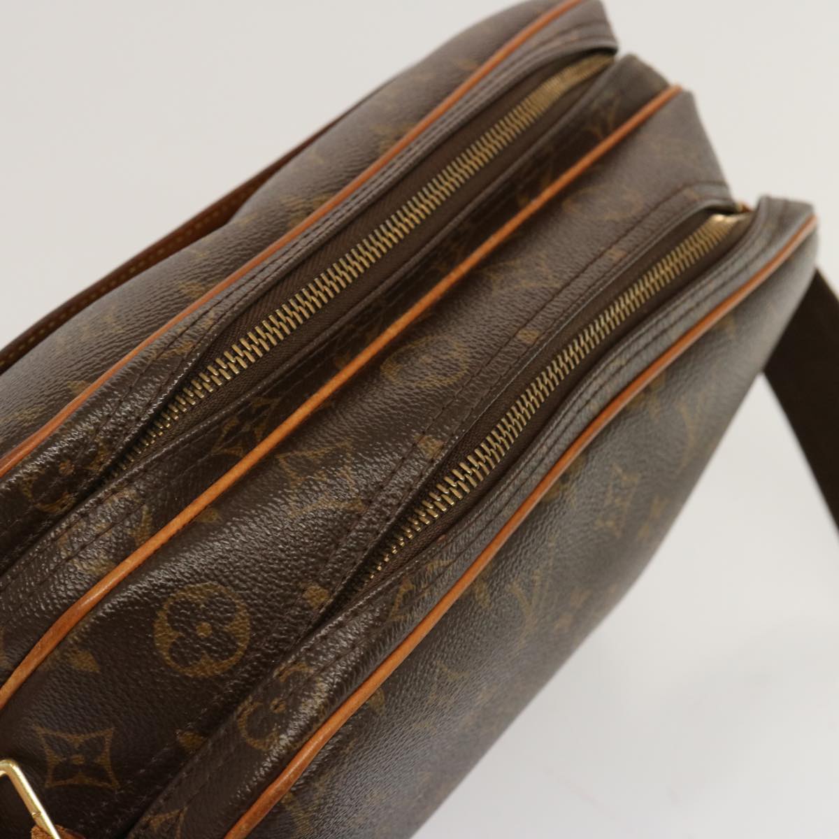 LOUIS VUITTON Monogram Reporter PM Shoulder Bag M45254 LV fm3324