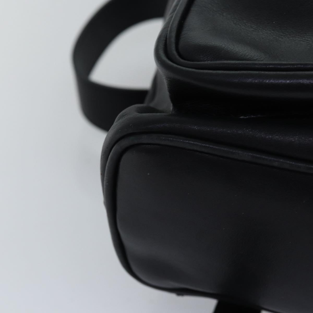 GUCCI Bamboo Backpack Leather Black 003 2058 0016 fm3461