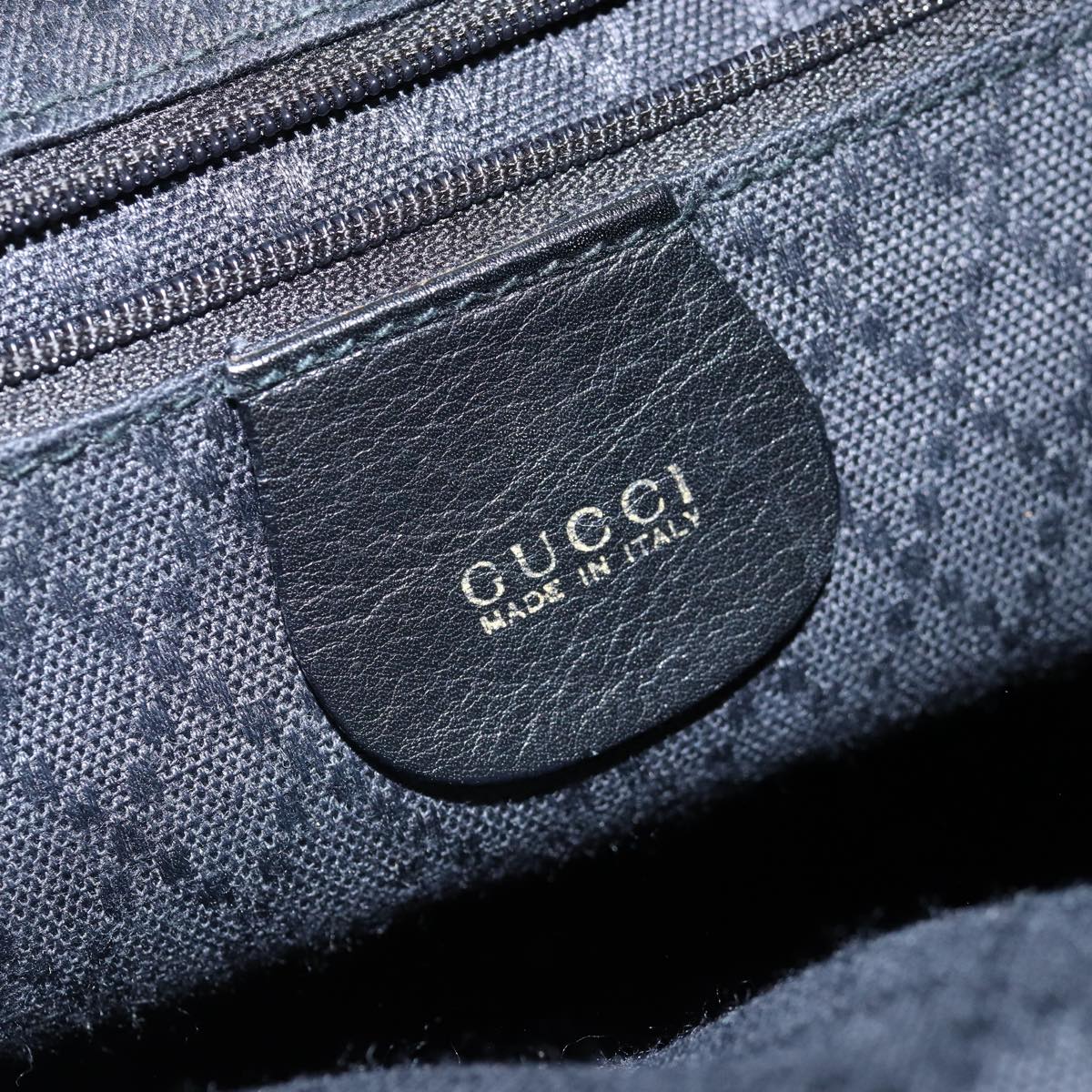 GUCCI Bamboo Backpack Leather Black 003 2058 0016 fm3461