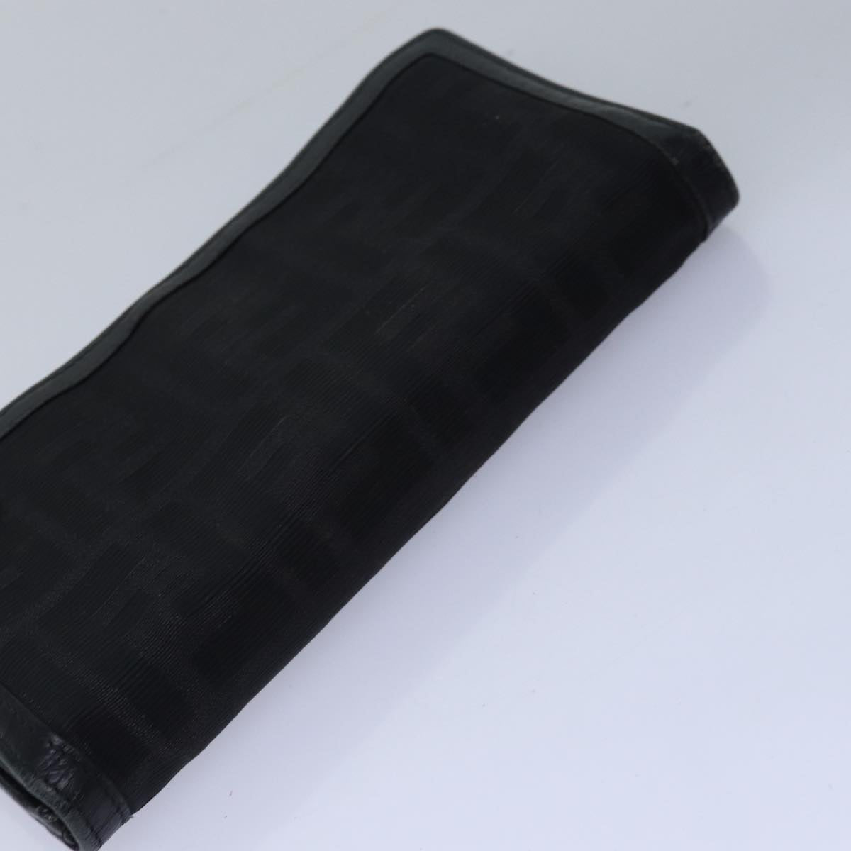 FENDI Zucca Canvas Wallet Leather 6Set Black Brown fm3475