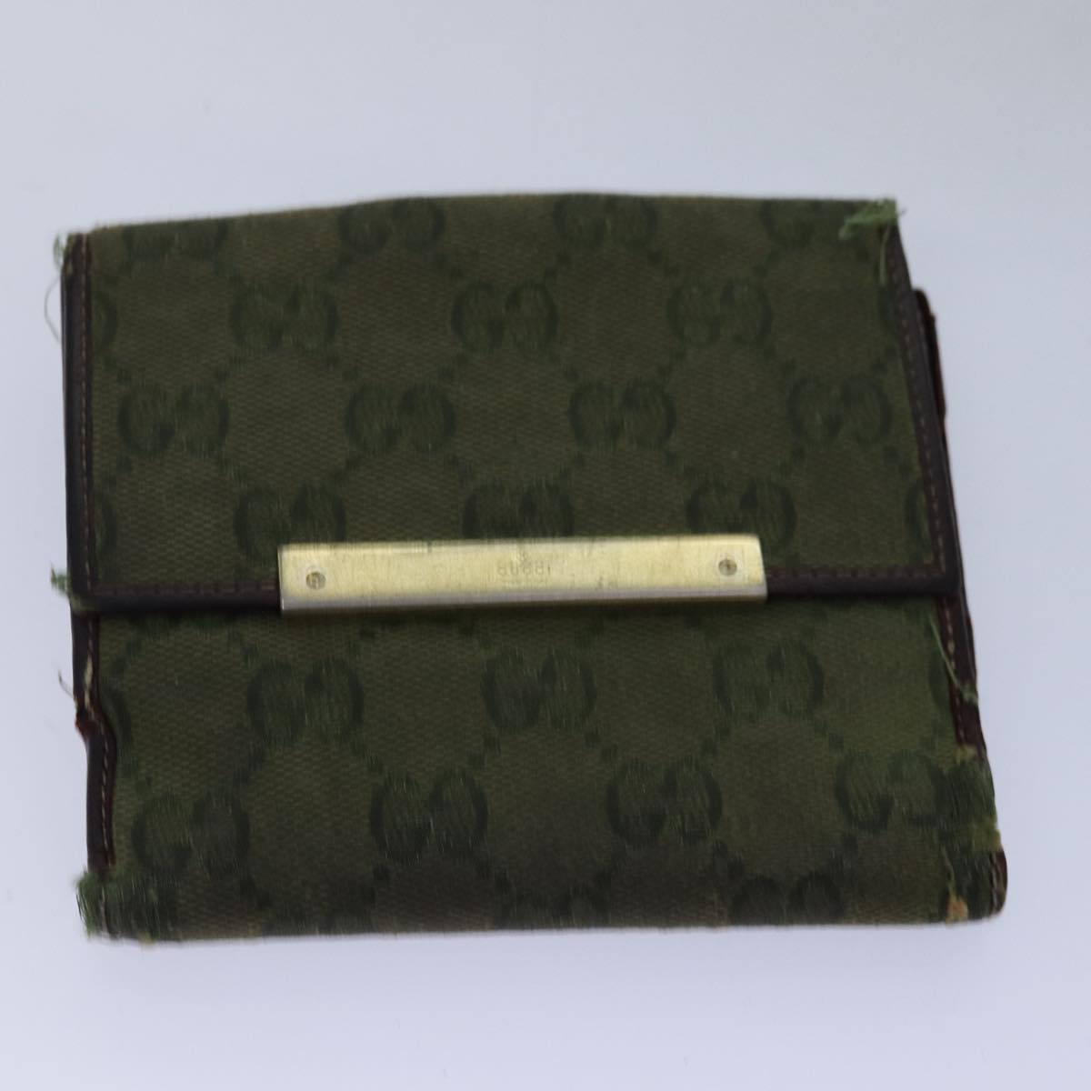 GUCCI GG Canvas Sherry Line Wallet 6Set Beige Black fm3490