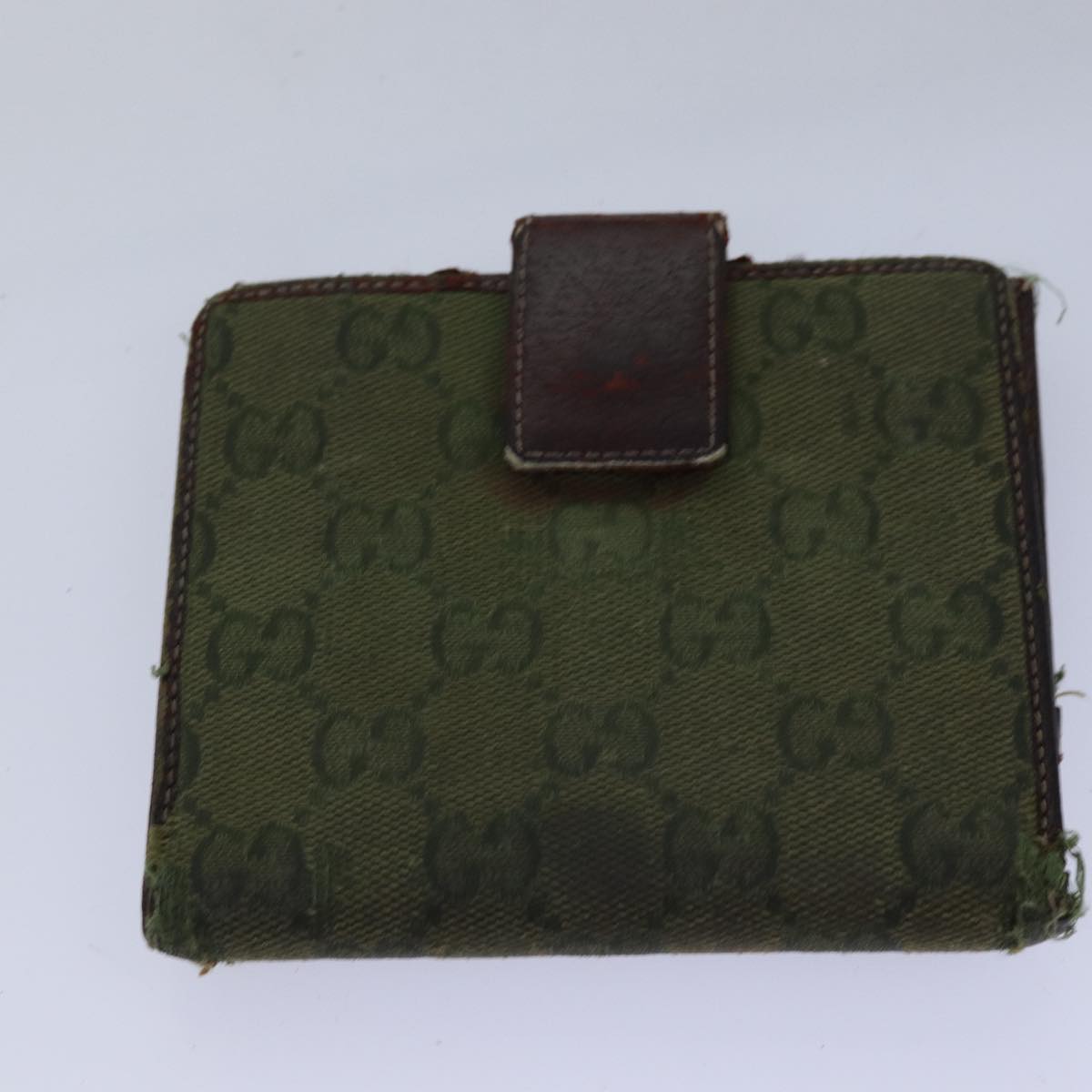GUCCI GG Canvas Sherry Line Wallet 6Set Beige Black fm3490