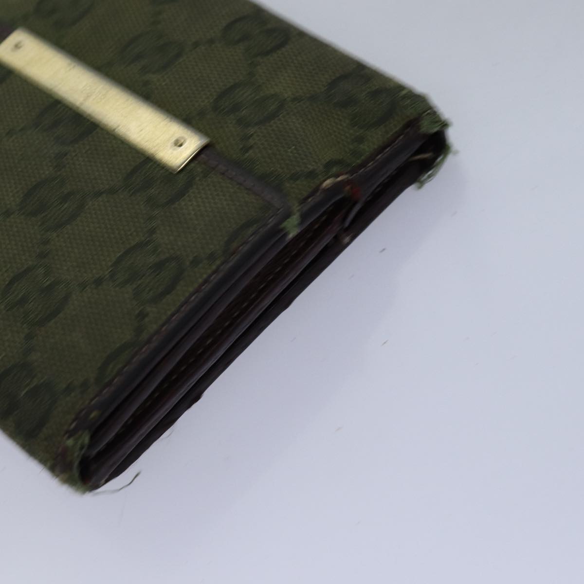 GUCCI GG Canvas Sherry Line Wallet 6Set Beige Black fm3490