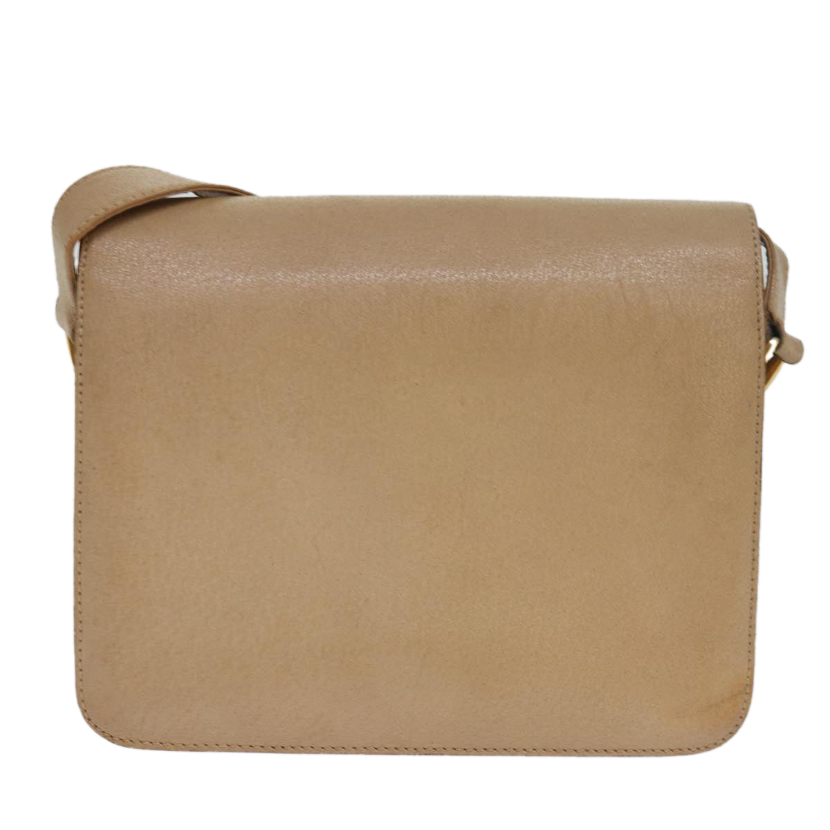 GUCCI Shoulder Bag Leather Beige fm3502