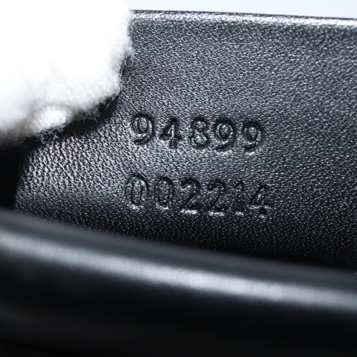 GUCCI Tote Bag Leather Black fm3585
