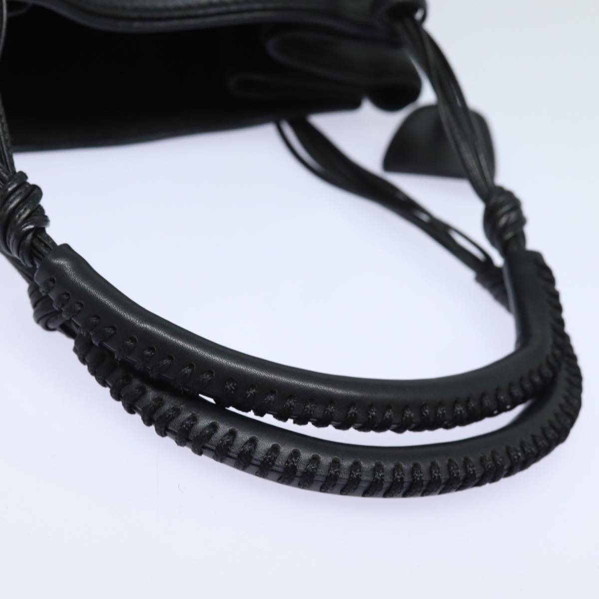 GUCCI Tote Bag Leather Black fm3585
