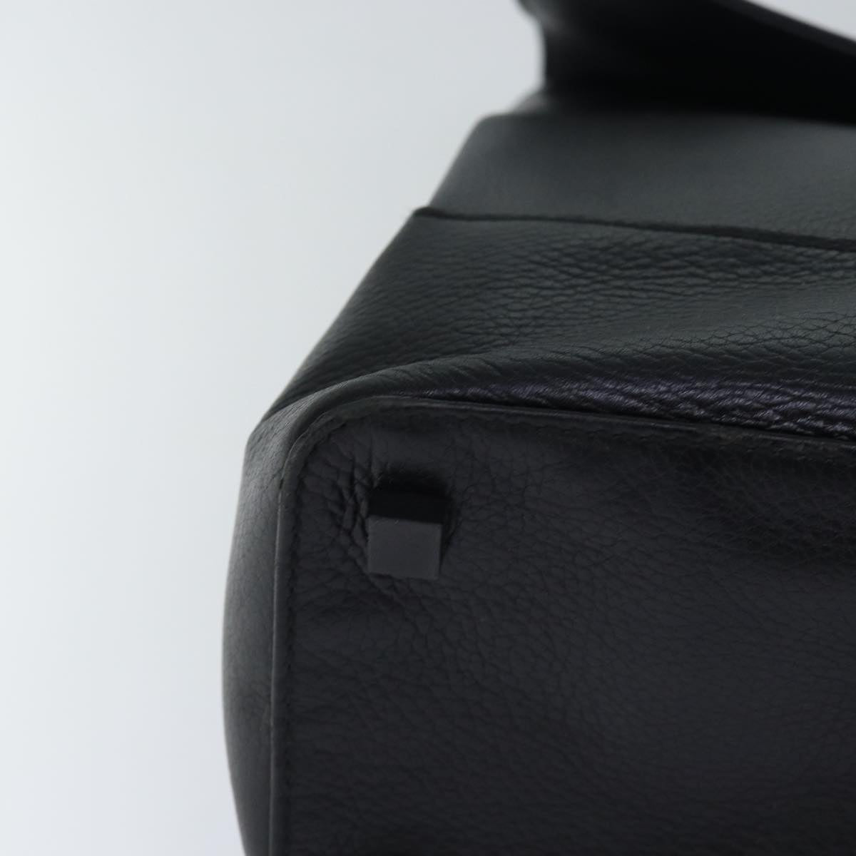 GUCCI Hand Bag Leather 2way Black fm3626