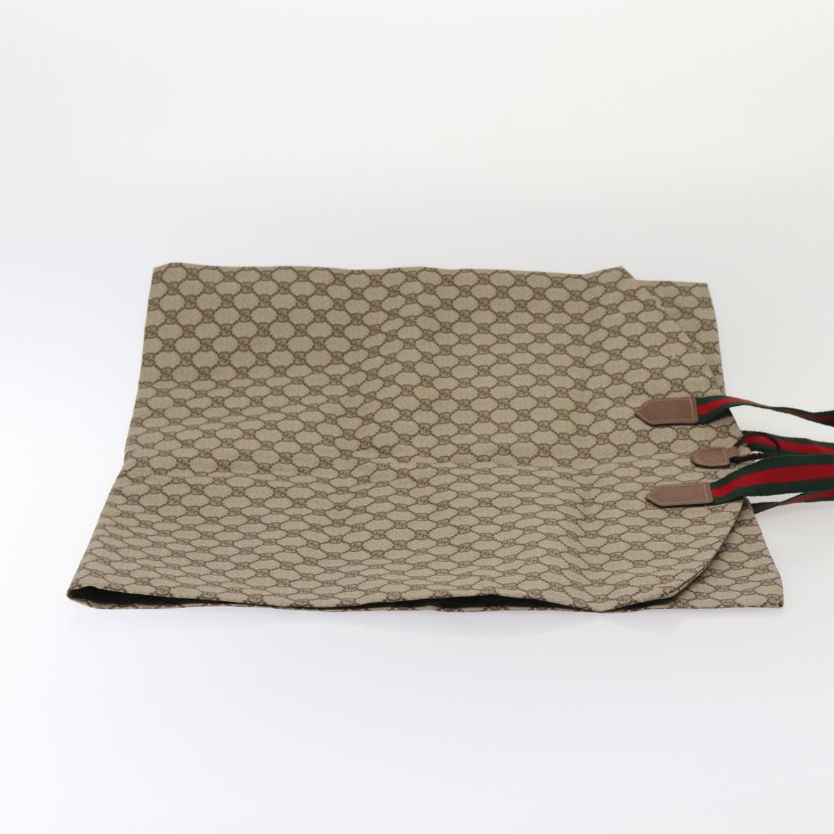 GUCCI GG Canvas Web Sherry Line Garment Cover Coated Canvas Beige fm3630