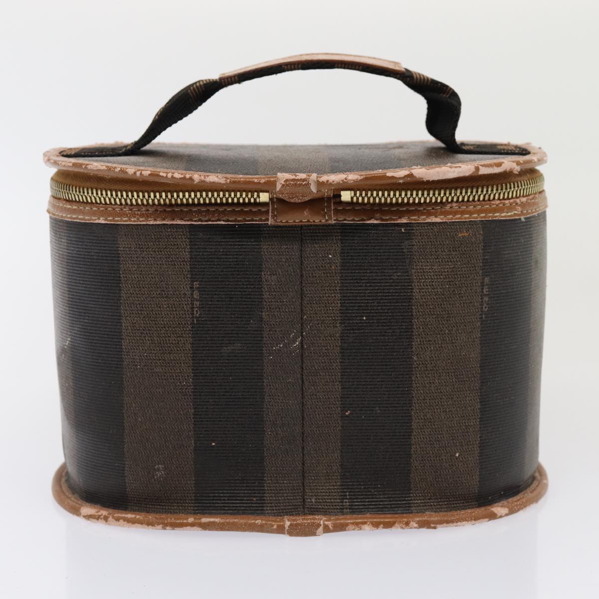FENDI Pecan Canvas Hand Bag 3Set Black Brown fm3719
