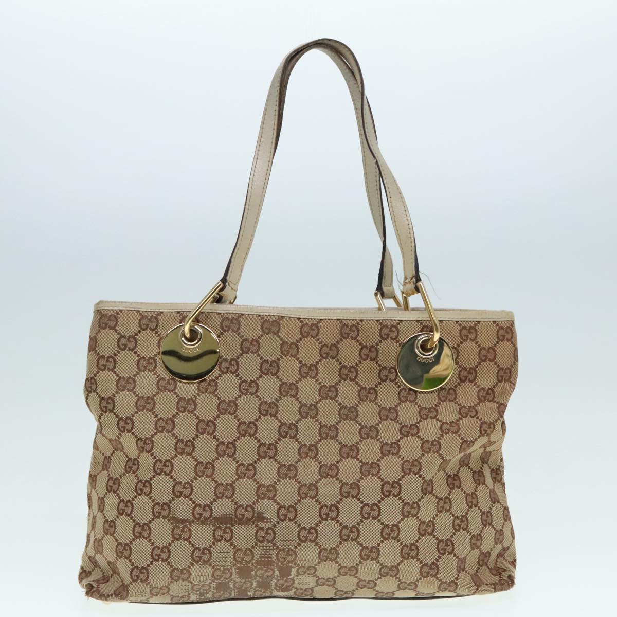 GUCCI GG Canvas Tote Bag 5Set Beige Black fm3749
