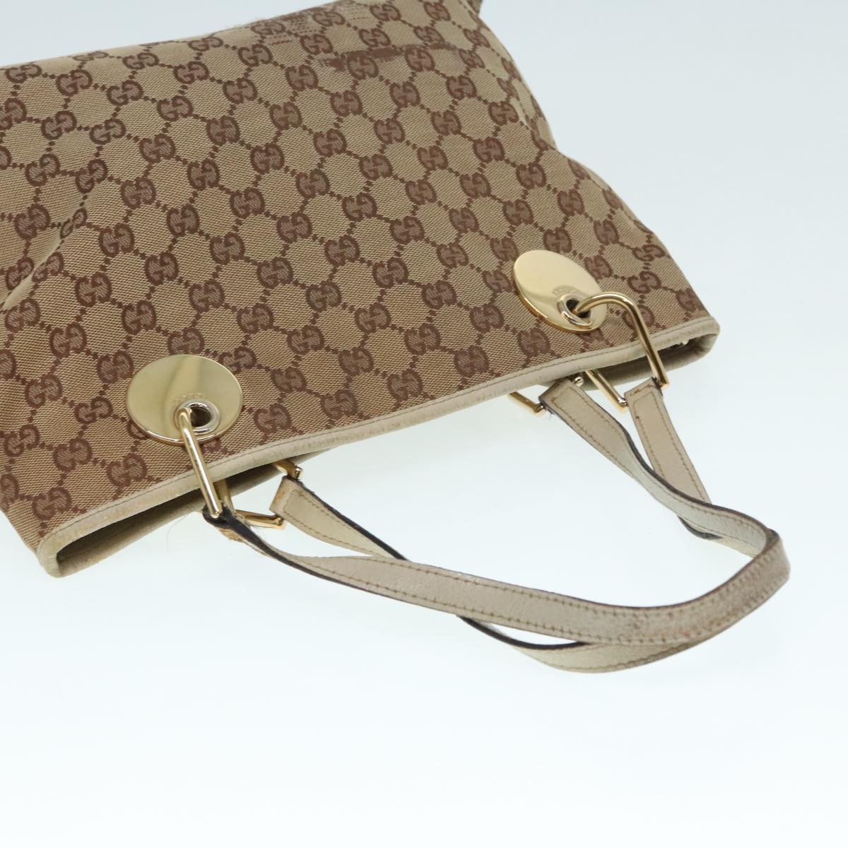 GUCCI GG Canvas Tote Bag 5Set Beige Black fm3749