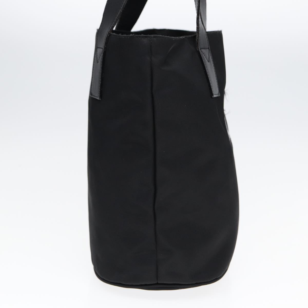 FENDI Tote Bag Nylon Silver Black fm3779