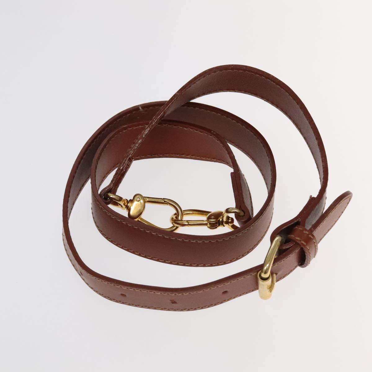 FENDI Pecan Canvas Boston Bag Brown Black Gold fm4002