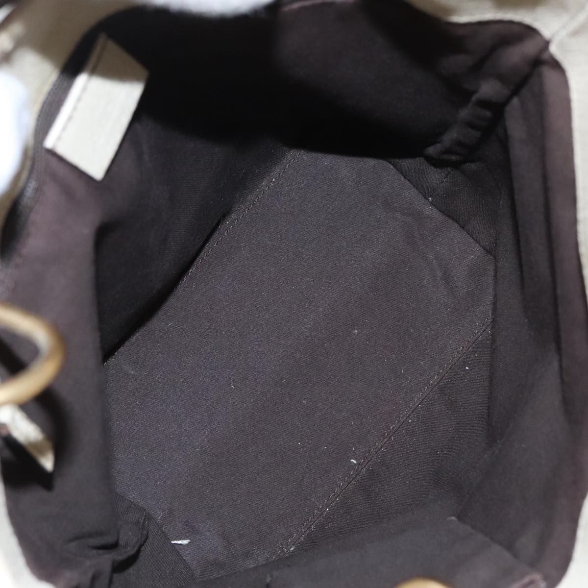 GUCCI GG Canvas Tote Bag Beige Gold 120840 fm4073