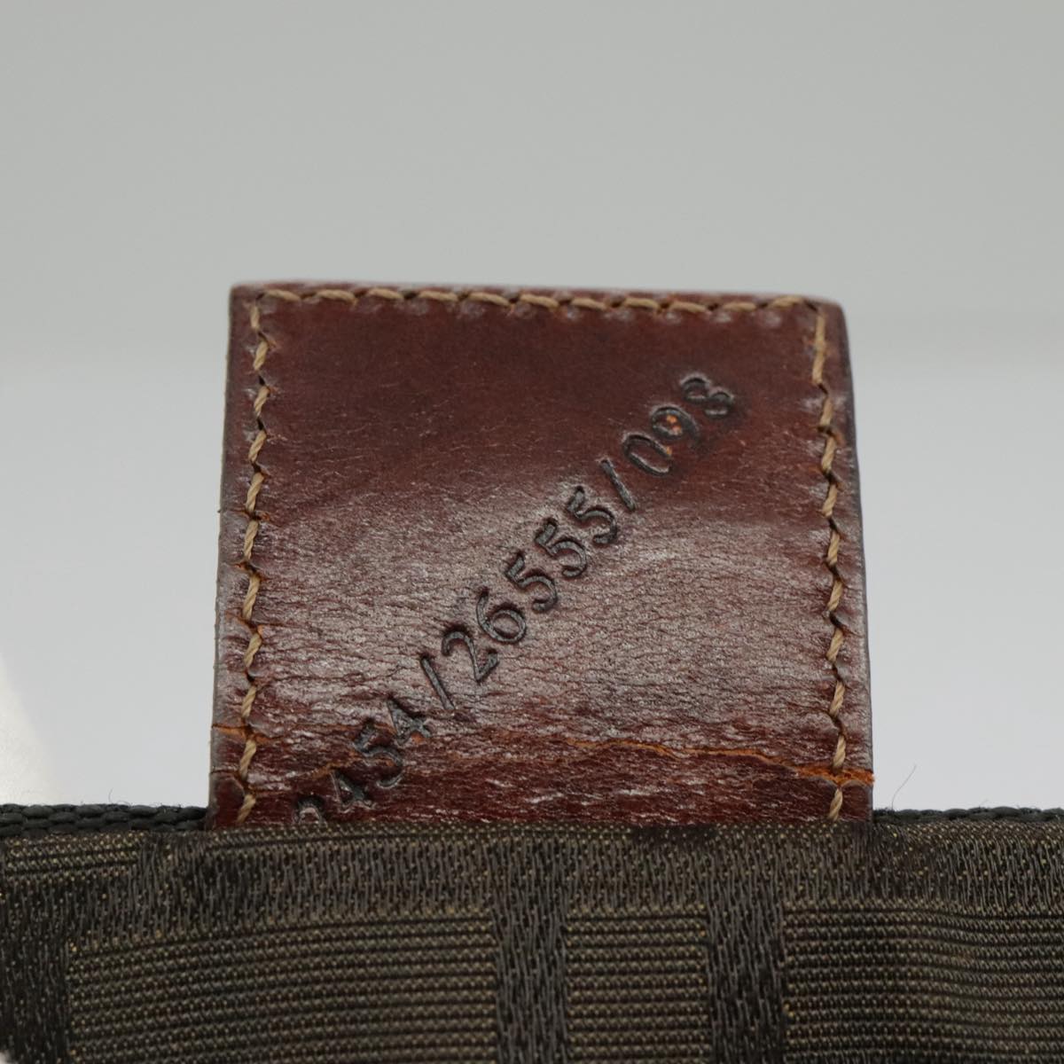 FENDI Zucca Canvas Tote Bag Brown Black fm4146
