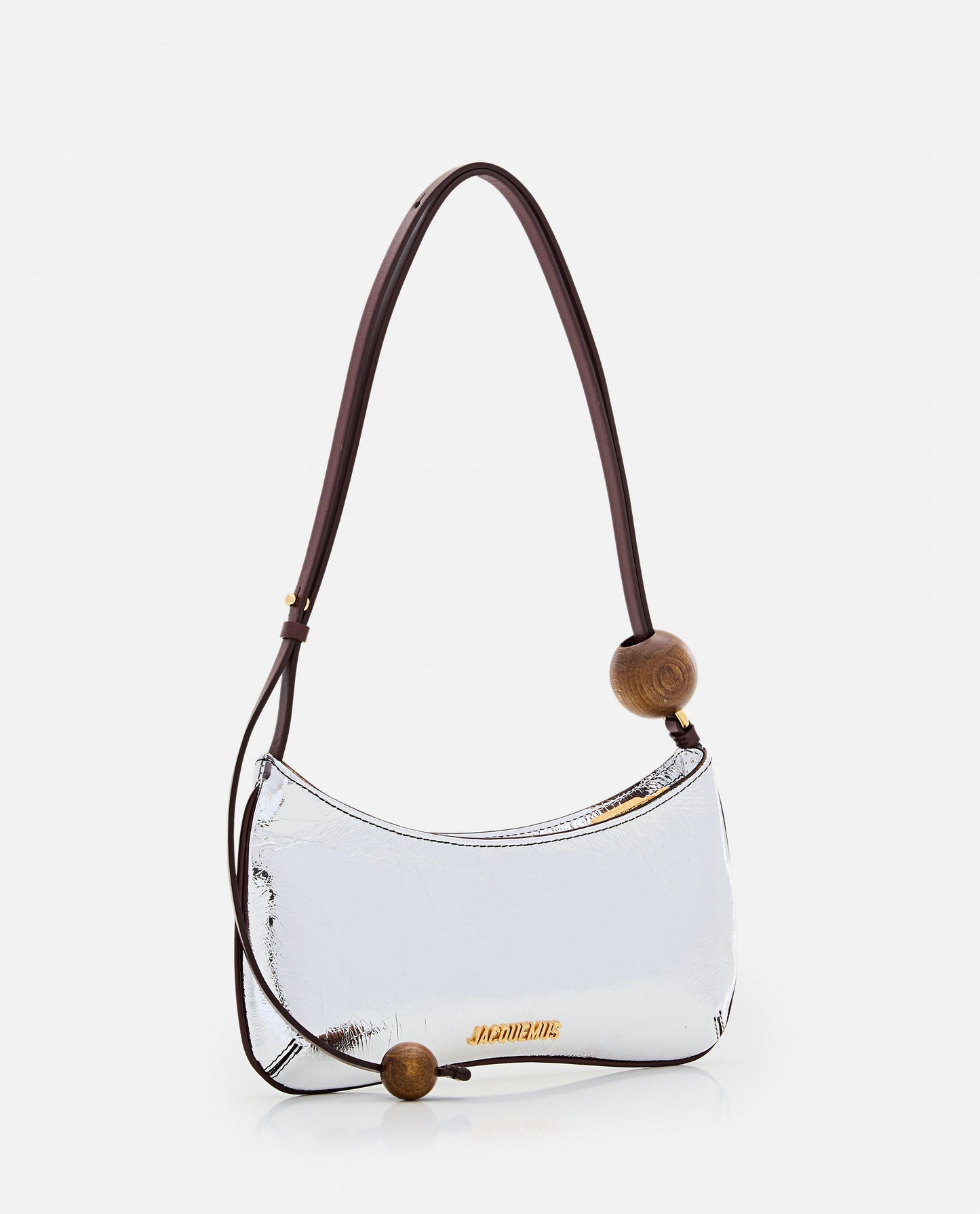 Jacquemus Women Le Bisou Perle Leather Shoulder Bag