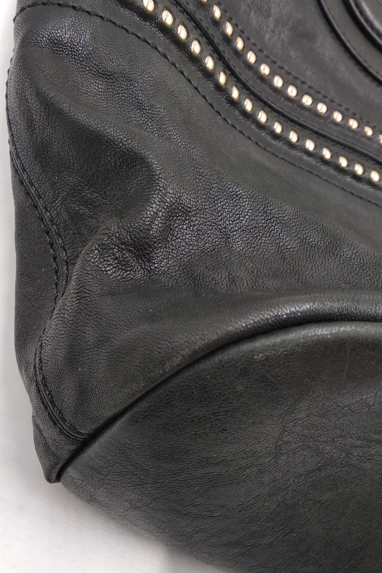 Medium Nightingale Studded Black