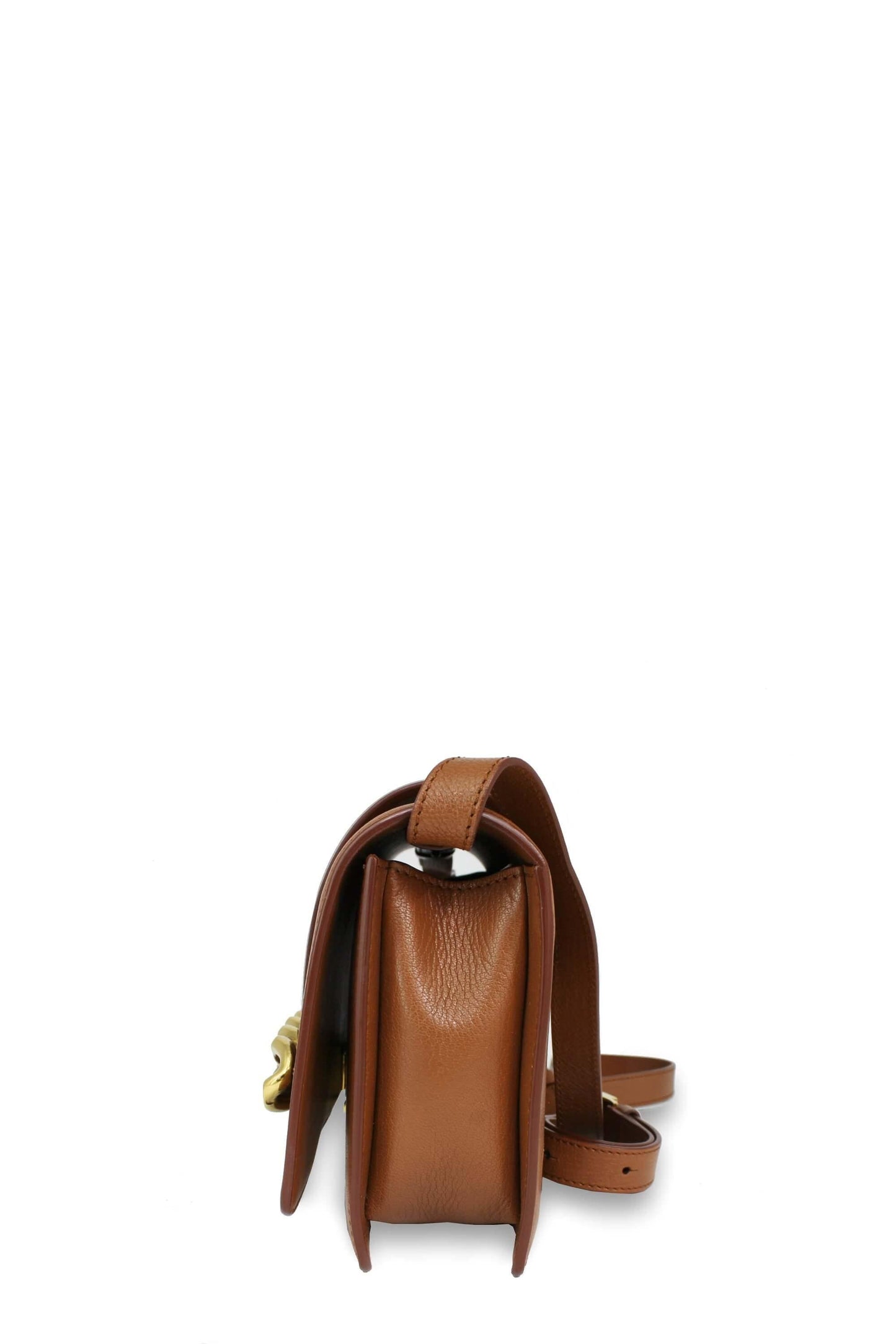 Small Infinity Flap Bag Cognac