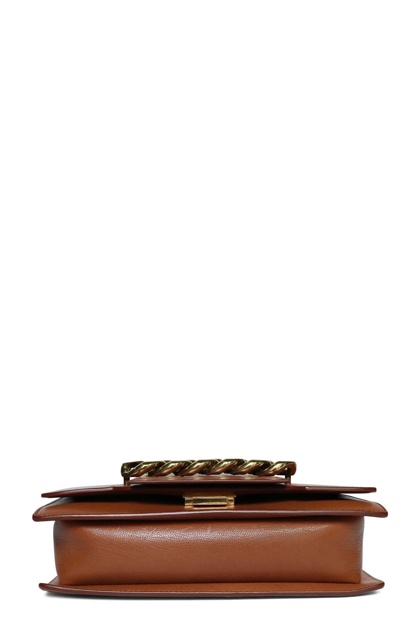 Small Infinity Flap Bag Cognac