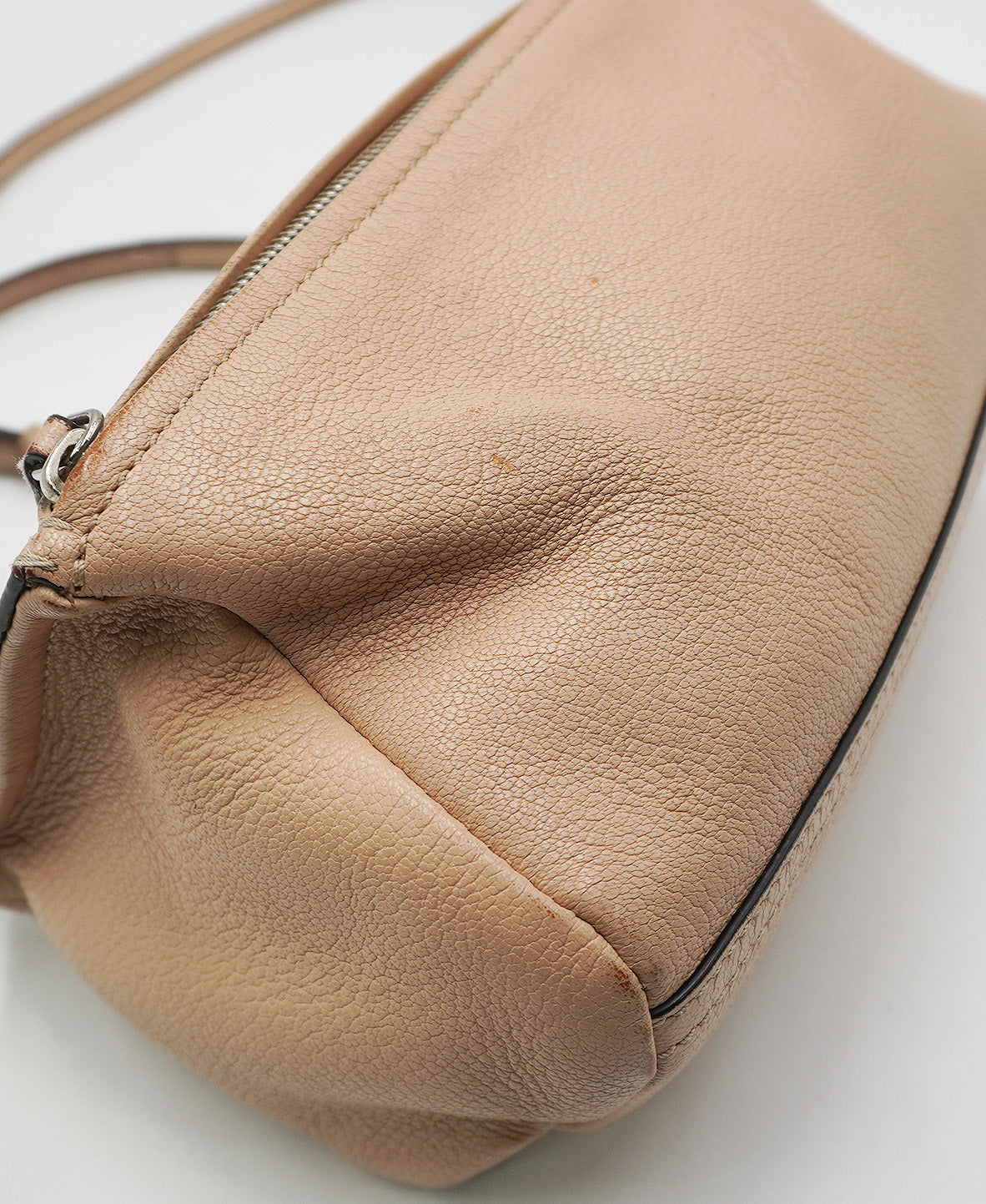 Small Leather Pandora Beige