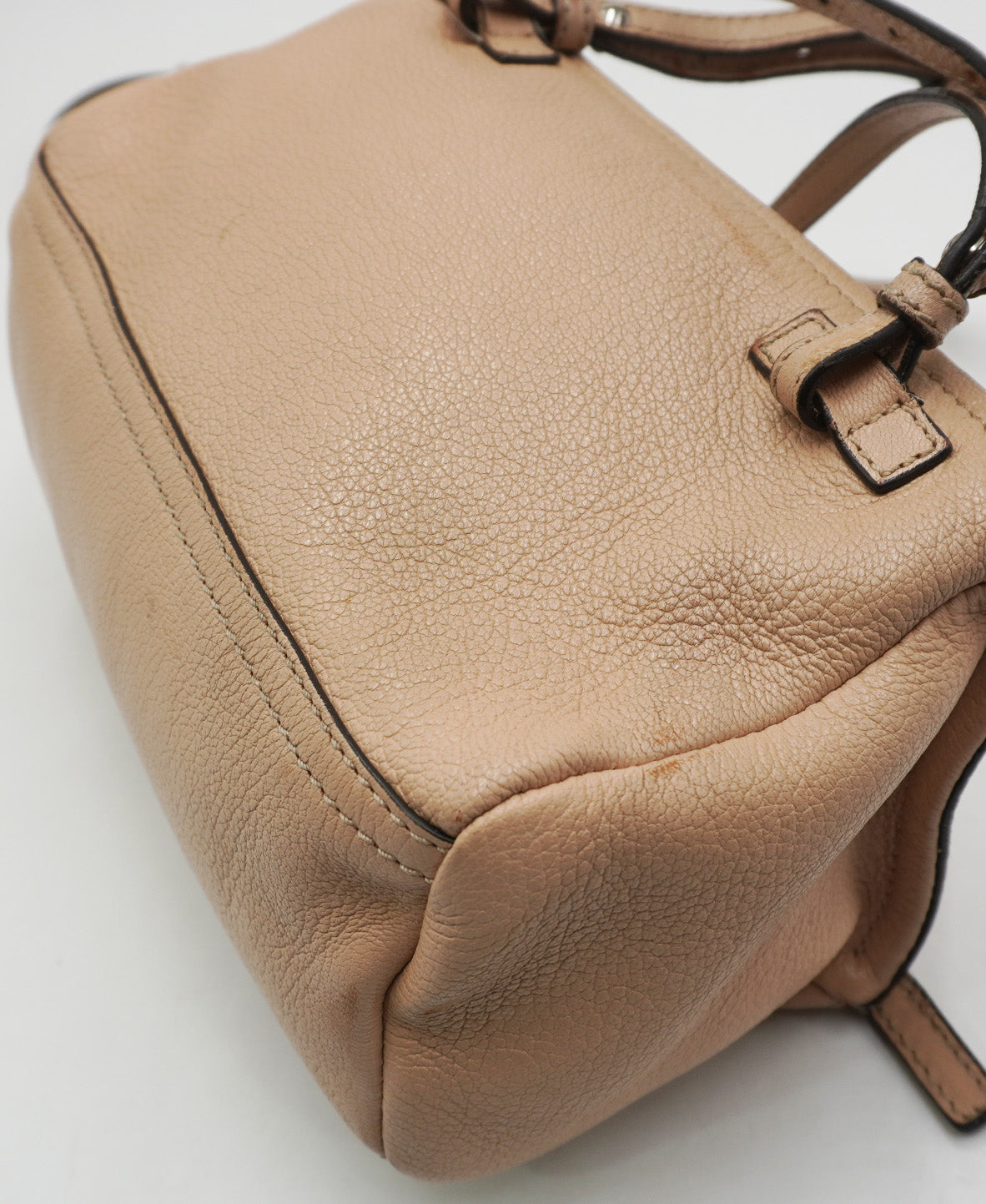 Small Leather Pandora Beige