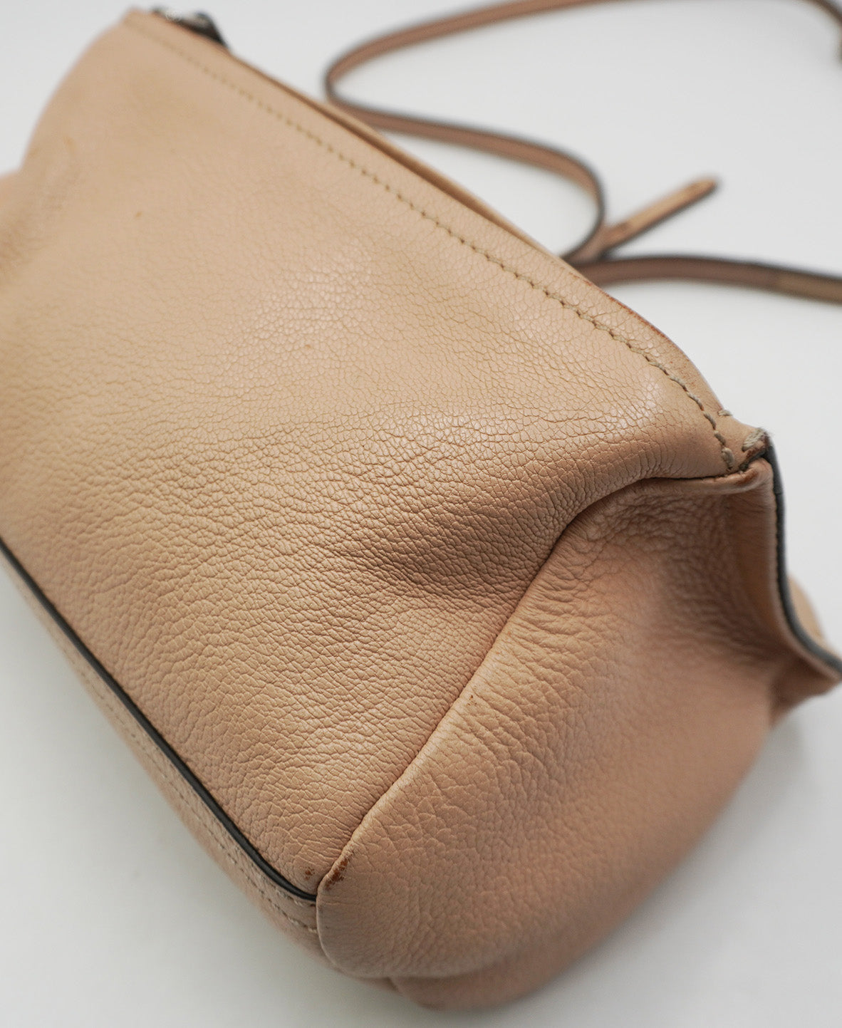 Small Leather Pandora Beige