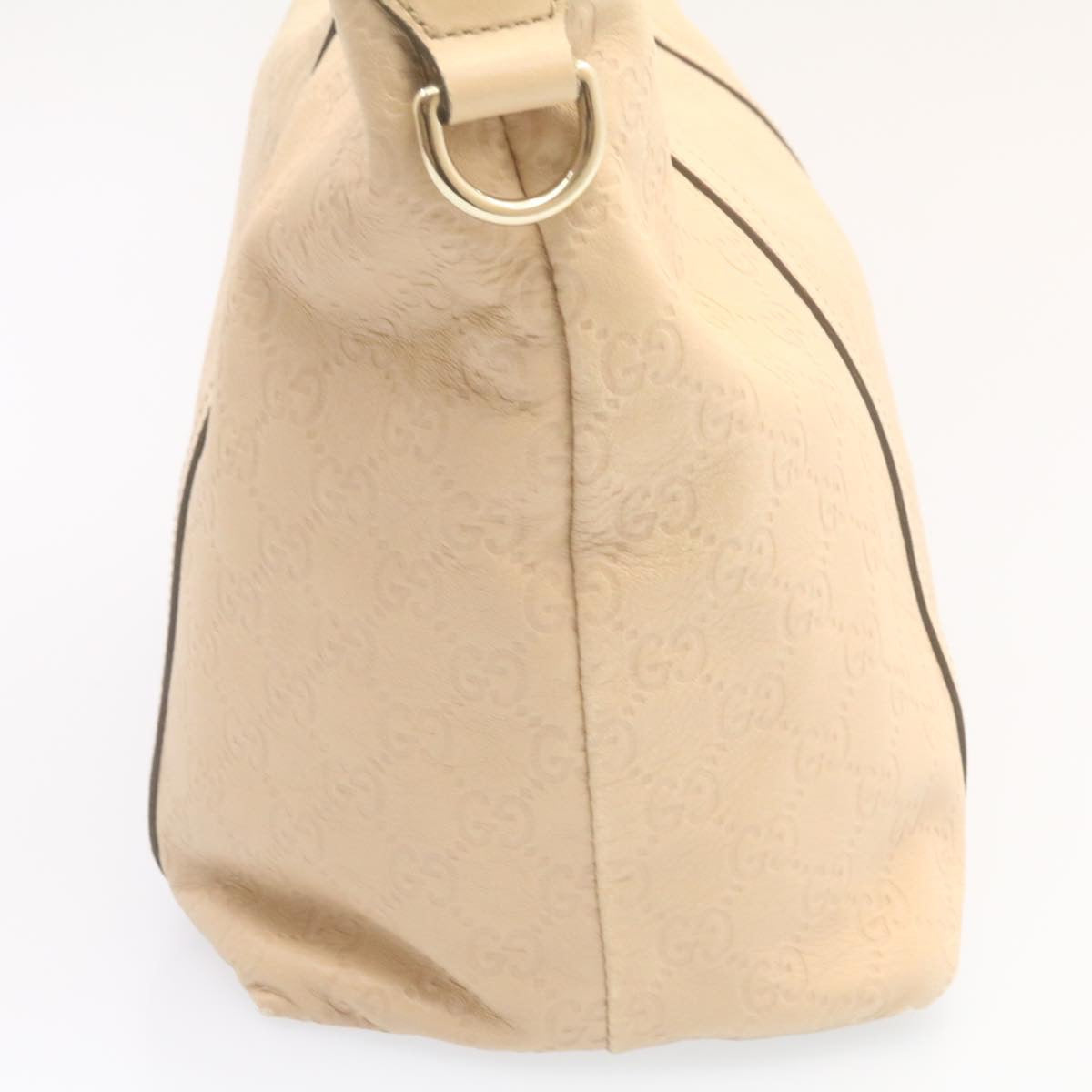 GUCCI Gucci Shima Tote Bag Leather Beige am1040g