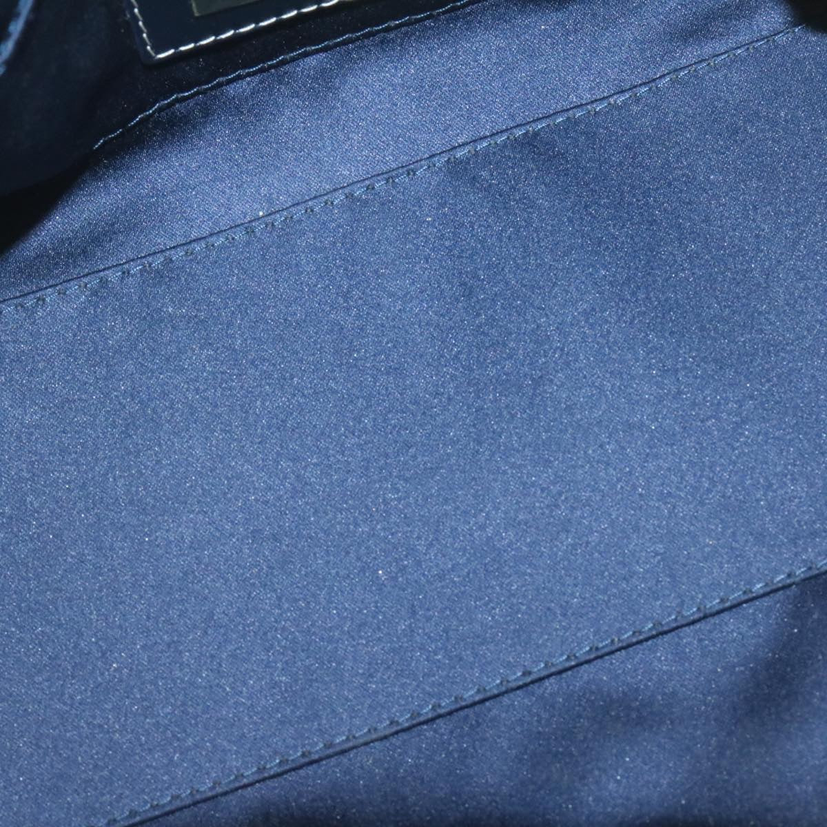 FENDI Zucchino Canvas Hand Bag Blue Navy am1197g